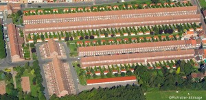 Coron de la cité de la parisienne à Drocourt. Compagnie des mines de Vicoigne