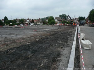 Cité Lemay et Sainte Marie à Pecquencourt, réaménagement de la place centrale, Savart Paysage paysagistes Maîtrise d’ouvrage Ville de Pecquencourt